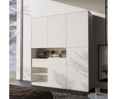 Шкаф распашной для вещей и книг RS-2 от Moreli (Морели) Белый