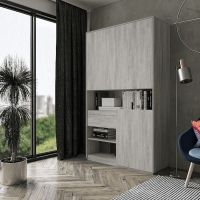 Шкаф распашной для книг и документов RS-1 от Moreli (Морели) Бетон