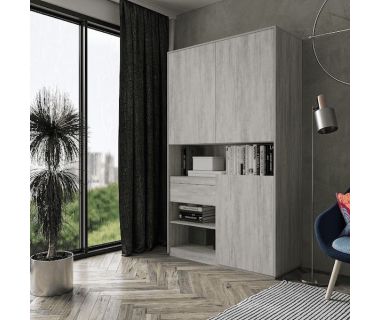 Шкаф распашной для книг и документов RS-1 от Moreli (Морели) Бетон