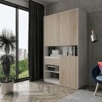 Шафа розстібна для книг та документів RS-1 від Moreli (Морелі) Білий/Дуб Сонома