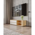 Тумба под телевизор с дверцей TV Moreli (Морели) Т-205 Дуб Сонома/Белый