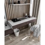 Стіл комп'ютерний підвісний на 2 ящики, письмовий стіл T-222 від Moreli (Морелі) Білий/Венге темний