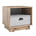 Тумба прикроватная для спальни K-0005 от Moreli (Морели) Аппалачи/Бетон Стайл