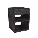 Тумба прикроватная с ящиком для спальни M-0001 от Moreli (Морели) Бетон Темный