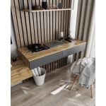 Стіл комп'ютерний підвісний на 2 ящики, письмовий стіл T-222 від Moreli (Морелі) Аппалачі/Антрацит