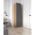 Шкаф-пенал со штангой для одежды Т-218 от Moreli (Морели) Аппалачи/Антрацит