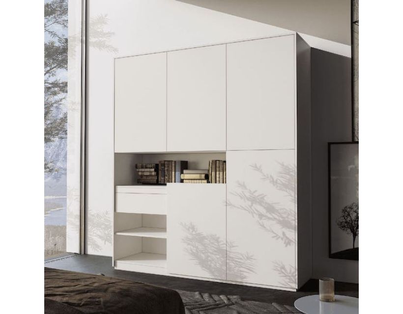 Шкаф распашной для вещей и книг RS-2 от Moreli (Морели) Белый