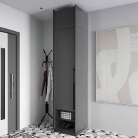 Шафа розстібна зі штангою на одну дверку з антресоллю R-0002 від Moreli (Морелі) Антрацит