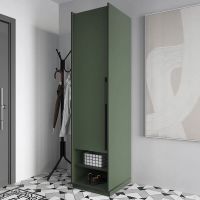 Шафа розстібна на одну дверку з полицями R-0001 від Moreli (Морелі) Зелена Димчаста