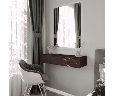 Підвісний туалетний стіл із двома висувними ящиками T-226 від Moreli (Морелі) Венге темний