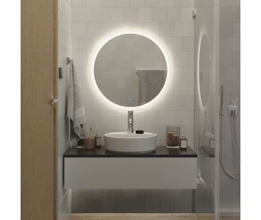 Дзеркало з підсвічуванням для ванної та вітальні Андорра від Moreli (Морелі) 700x700