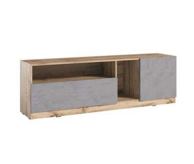 Тумба под телевизор в гостиную, тумба под ТВ, TV тумба PA0004 от Moreli (Морели) Аппалачи/Бетон Тефра