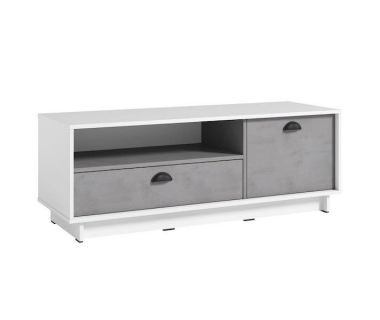 Тумба під ТВ у вітальню, тумба під телевізор, TV тумба K-0003 від Moreli (Морелі) Білий/Бетон Тефра Тумба під ТВ у вітальню, тумба під телевізор, TV тумба K-0003 від Moreli (Морелі) Білий/Бетон Тефра