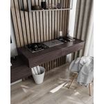 Стол компьютерный подвесной на 2 ящика, стол письменный T-222 от Moreli (Морели) Венге темный