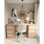 Стол компьютерный с двумя тумбами, стол письменный T-228 Дуб Сонома