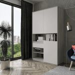 Шафа розстібна для книг та документів RS-1 від Moreli (Морелі) Бетон/Білий