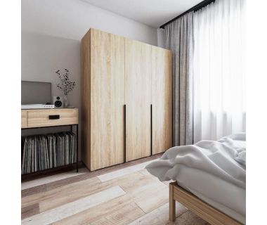 Шкаф распашной со штангой и полками ST-0027 от Moreli (Морели) Дуб Сонома