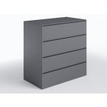 Комод 4 ящика комбинация цветов ТX-04 Moreli (Морели) Антрацит