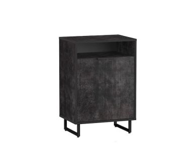 Тумба под обувь в прихожую с дверцей от Moreli (Морели) F-003 Бетон Темный