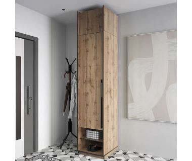 Шкаф распашной со штангой на одну дверку с антресолью R-0001 от Moreli (Морели) Аппалачи