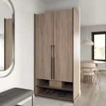 Шкаф распашной на две двери с полками R-0003 от Moreli (Морели) Дуб Сонома