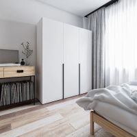 Шафа розстібна зі штангою та полицями ST-0027 від Moreli (Морелі) Біла