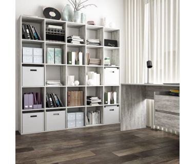 Стеллаж для книг и игрушек на 25 ячеек ST-0016 от Moreli (Морели) Бетон