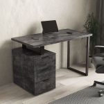 Стол компьютерный на 3 ящика, письменный стол MX-0003 от Moreli (Морели) Бетон Темний