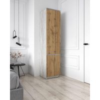 Шкаф-пенал со штангой для одежды Т-218 от Moreli (Морели) Бетон/Аппалачи