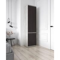 Шкаф-пенал со штангой для одежды Т-218 от Moreli (Морели) Бетон/Венге темный