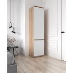 Шкаф-пенал со штангой для одежды Т-218 от Moreli (Морели) Дуб Сонома/Белый