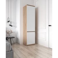 Шкаф-пенал со штангой для одежды Т-218 от Moreli (Морели) Дуб Сонома/Белый