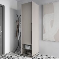 Шкаф распашной на одну дверку с полками R-0001 от Moreli (Морели) Кашемир