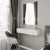 Подвесной туалетный стол с двумя выдвижными ящиками T-226 от Moreli (Морели) Белый