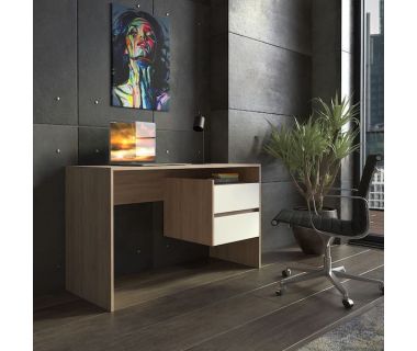 Стіл комп'ютерний, письмовий стіл із ящиками ST-0006 від Moreli (Морелі) Дуб Сонома/Білий