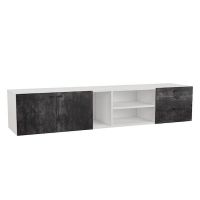 Тумба под телевизор навесная, тумба под TV/ТВ Nemo от Moreli (Морели) Белый/Бетон Темный