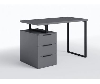 Стол компьютерный на 3 ящика, письменный стол MX-0003 от Moreli (Морели) Антрацит