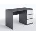 Компьютерный стол, письменный стол с 3-мя ящиками T-224 от Moreli (Морели) Антрацит/Белый