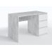 Компьютерный стол, письменный стол с 3-мя ящиками T-224 от Moreli (Морели) Белый/Бетон