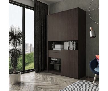 Шкаф распашной для книг и документов RS-1 от Moreli (Морели) Венге темный