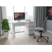 Компьютерный стол, письменный стол с 3-мя ящиками T-224 от Moreli (Морели) Белый/Бетон