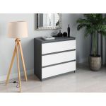 Комод со скрытыми ручками на три ящика Moreli (Морели) T-214