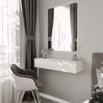 Подвесной туалетный стол с двумя выдвижными ящиками T-226 от Moreli (Морели) Белый