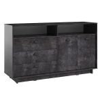 Тумба під телевізор у вітальню, сервант під ТВ K-0002 від Moreli (Морелі) Бетон Темний