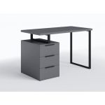 Стол компьютерный на 3 ящика, письменный стол MX-0003 от Moreli (Морели) Антрацит