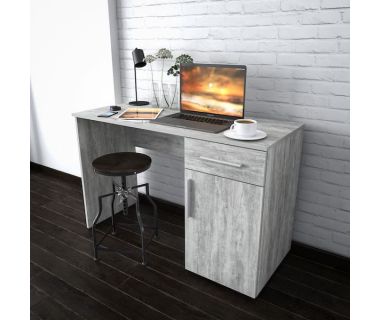 Стіл комп'ютерний, письмовий стіл з ящиками та дверцятами ST-0003 від Moreli (Морелі) Бетон