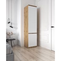 Шкаф-пенал со штангой для одежды Т-218 от Moreli (Морели) Аппалачи/Белый