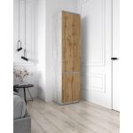 Шафа-пенал з полицями для одягу T-217 від Moreli (Морелі) Бетон/Аппалачі