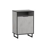 Тумба под обувь в прихожую с дверцей от Moreli (Морели) F-003 Бетон Тефра