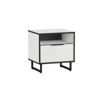 Тумба прикроватная в спальню на ножках от Moreli (Морели) F-0011 Белый